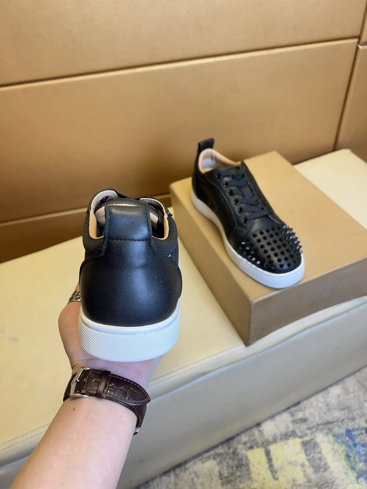 LOUBOUTIN Sneakers Leather EU38-44 B20202608030454 - Image 7
