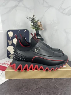 Alternative view of LOUBOUTIN Sneakers Leather Lycra EU35-48 C30202608030703