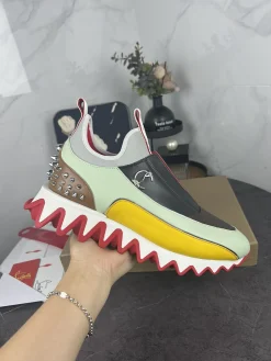 LOUBOUTIN Sneakers Leather Lycra EU35-48 C30202608030704