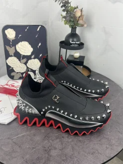 Alternative view of LOUBOUTIN Sneakers Leather Lycra EU35-48 C30202608030705
