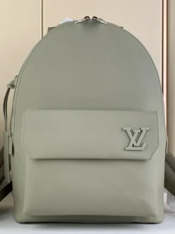LV Backpacks Bags Calf Leather (Sage Green-Silver) 43X30X14CM H50202608071187