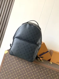 LV Backpacks Bags Coated Canvas (Black) 39X30X19CM F00202608072357