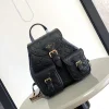 LV Backpacks Bags Empreinte Leather (Black-Gold) 20X22X14CM H20202608071797