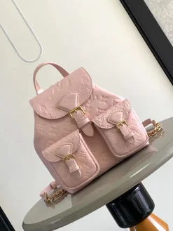 LV Backpacks Bags Empreinte Leather (Pink-Gold) 20X22X14CM H20202608071798