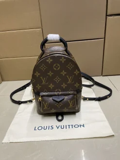 LV Backpacks Bags Leather (Brown-Black) One Size D80202608072750