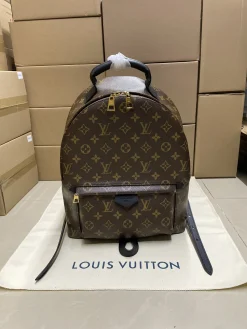 LV Backpacks Bags Leather (Brown-Black) One Size E20202608072752
