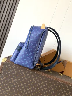 Alternative view of LV Backpacks Bags Monogram Canvas (Blue-Tan) 29X38X20CM F50202608072360