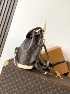 Alternative view of LV Backpacks Bags Monogram Coated Canvas (Brown-Beige) 28X30X18CM E50202608070145