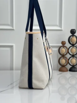 Alternative view of LV Beach Bags Waterproof Cotton (Cream-Navy-Tan) 3X36X45CM E50202608070620