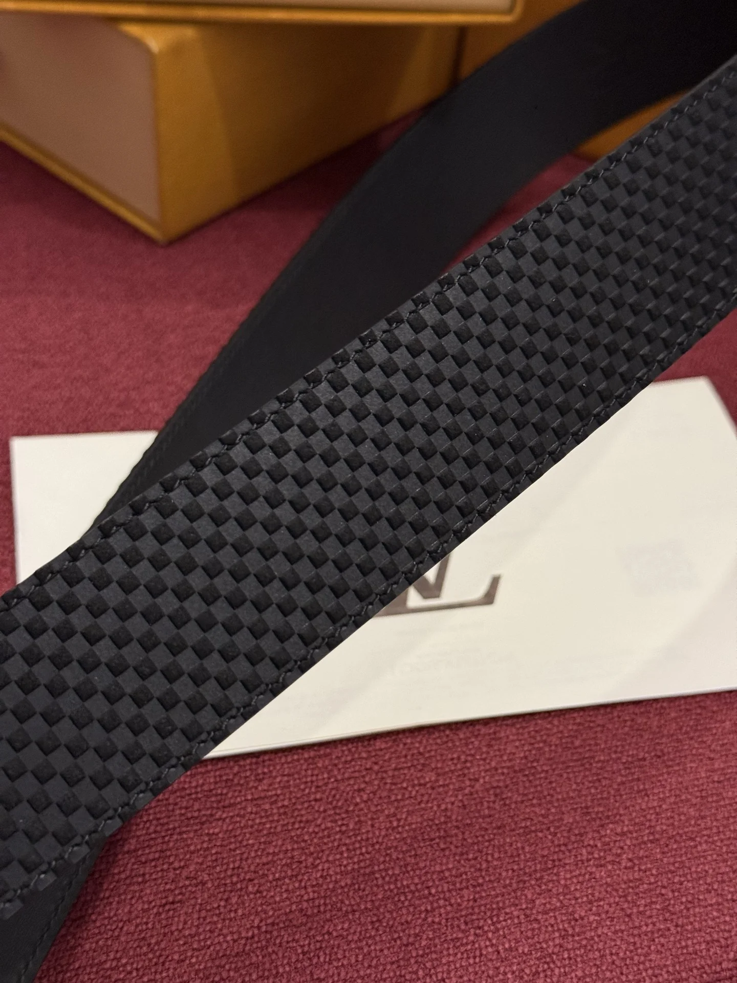 LV Belts Canvas Leather A60202608050342 - Image 4