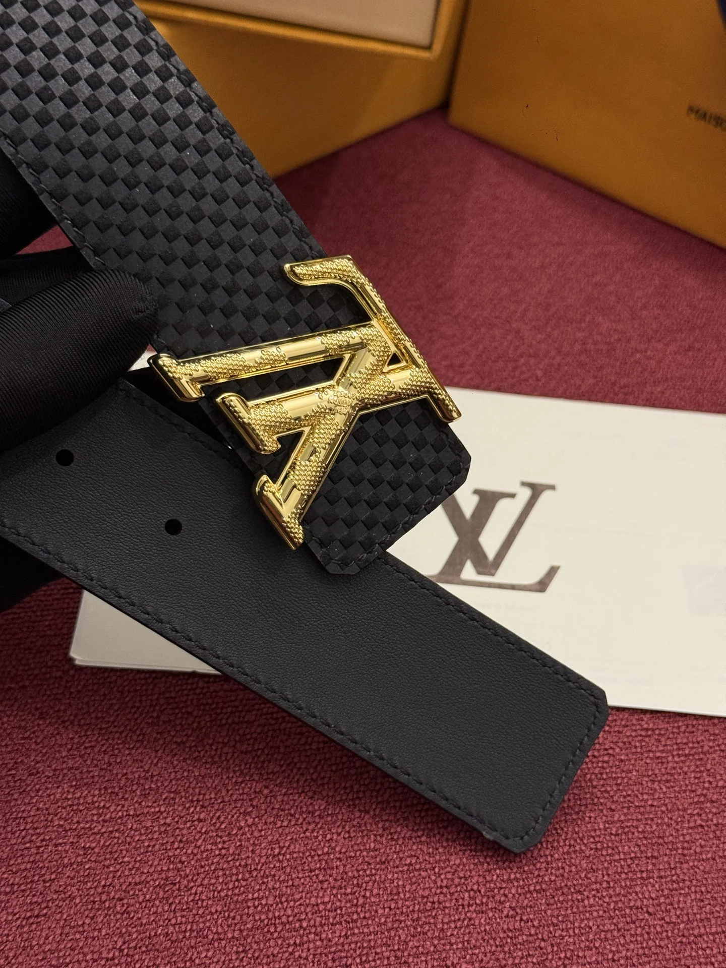 LV Belts Canvas Leather A60202608050342 - Image 5