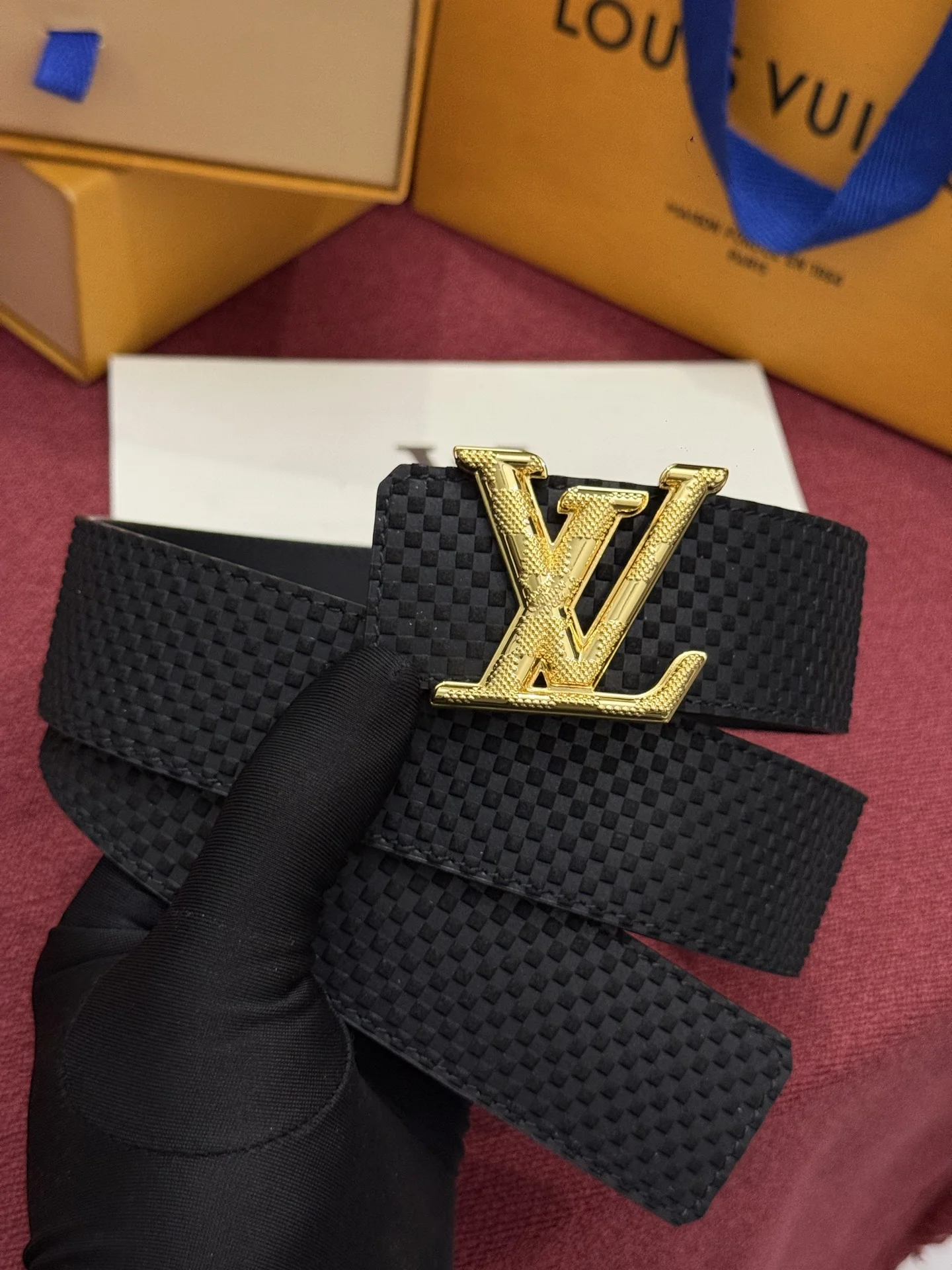 LV Belts Canvas Leather A60202608050342 - Image 6