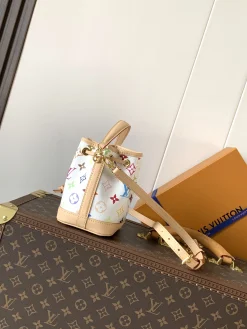 Alternative view of LV Bucket Bags Coated Canvas (White-Natural) 13X16X10CM D80202608070489