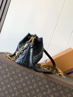 Alternative view of LV Bucket Bags Lambskin Leather (Black-Gold) 20X10X20CM E80202608071677