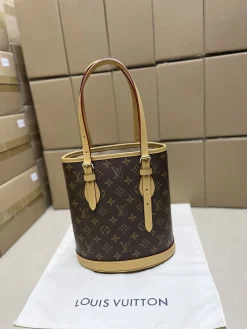 Alternative view of LV Bucket Bags Leather (Brown-Tan) One Size E20202608072789