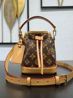 LV Bucket Bags Monogram Canvas (Brown-Tan) 16X10X13CM D50202608072021