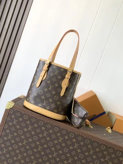 Alternative view of LV Bucket Bags Monogram Canvas (Brown-Tan) 26X23X15 D60202608070848