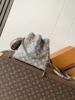 LV Bucket Bags Perforated Calfskin (Grey-Multi-Color) 22X14X19CM F00202608070110