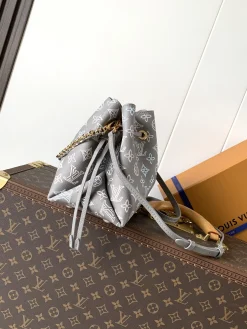 Alternative view of LV Bucket Bags Perforated Calfskin (Grey-Multi-Color) 22X14X19CM F00202608070110