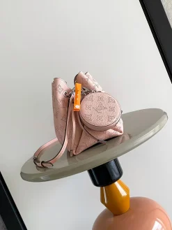Alternative view of LV Bucket Bags Perforated Calfskin (Pink-Silver) 19X22X14CM H00202608071006