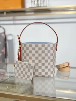 LV Bucket Bags (White-Grey) 18X16X12CM G70202608072059
