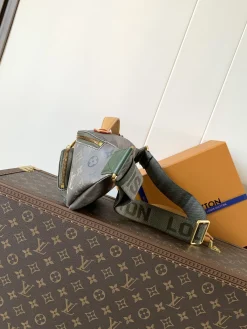 Alternative view of LV Casual Bags Coated Canvas (Grey-Gold) 15X8X30CM E10202608072213