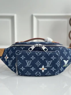 LV Casual Bags Denim (Blue-Tan) 30X8X15CM E30202608070626