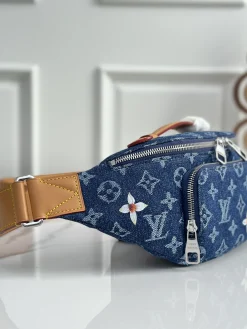 Alternative view of LV Casual Bags Denim (Blue-Tan) 30X8X15CM E30202608070626
