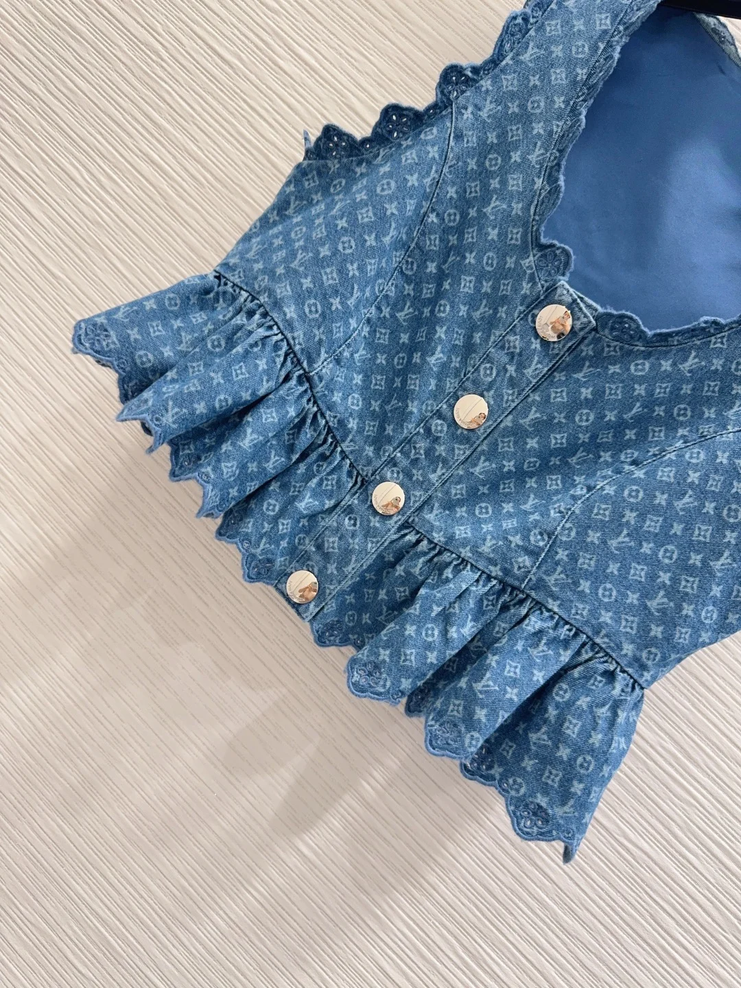 LV Clothing Denim Cotton S M L XL B85202608041975 - Image 5