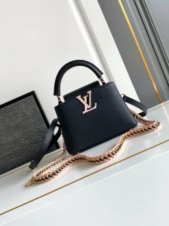 LV Crossbody Bags (Black-Gold) 21X14X8CM A100202608070770