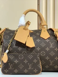 LV Crossbody Bags Calf Leather (Brown-Tan) 30X17X21CM I00202608070368