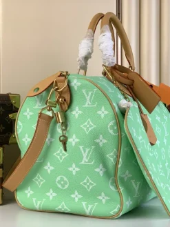 Alternative view of LV Crossbody Bags Calf Leather (Green-Tan) 40X26X23 CM A080202608070400