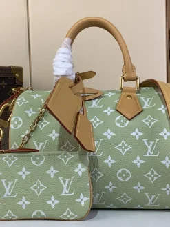LV Crossbody Bags Calf Leather (Light Green-Tan) 25X15X15CM H50202608070338