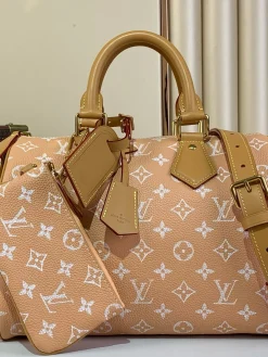 LV Crossbody Bags Calf Leather (Peach-Tan) 30X17X21CM I00202608070363