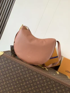 LV Crossbody Bags Calf Leather (Rose-Gold) 26X5X32 CM F00202608071249