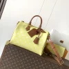 LV Crossbody Bags Calf Leather (Yellow-Brown) 22X18X32CM I00202608071254