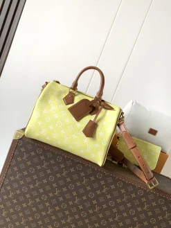 LV Crossbody Bags Calf Leather (Yellow-Brown) 22X18X32CM I00202608071254