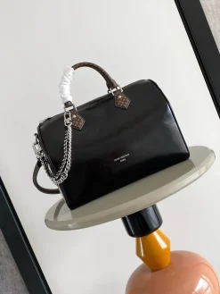 LV Crossbody Bags Calfskin Leather (Black-Brown) 30X21X17CM H70202608071007