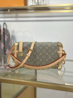 Alternative view of LV Crossbody Bags Canvas (Green-Beige) 28X15X7CM A050202608070244