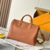 LV Crossbody Bags Canvas Leather (Brown-Gold) 30X21X17CM A000202608070918