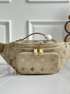 LV Crossbody Bags Coated Canvas (Beige-Brown) 30X15X8CM D90202608070462