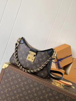 LV Crossbody Bags Coated Canvas (Brown-Black) 29X19X9CM E80202608070550