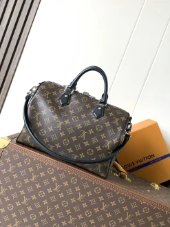 Alternative view of LV Crossbody Bags Coated Canvas (Brown-Black) 30X21X17 CM E60202608070635