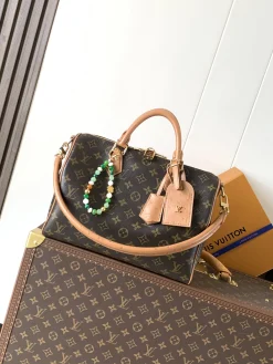 LV Crossbody Bags Coated Canvas (Brown-Tan) 30X21X17CM E60202608070634