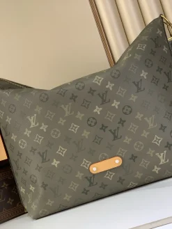 LV Crossbody Bags Coated Canvas (Olive Green-Tan) 38X35X12 CM F50202608071189