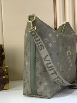 Alternative view of LV Crossbody Bags Coated Canvas (Olive Green-Tan) 38X35X12 CM F50202608071189