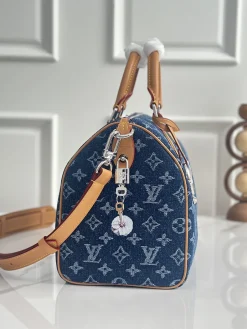 Alternative view of LV Crossbody Bags Denim (Blue-Brown) 34X19X22CM F20202608070628