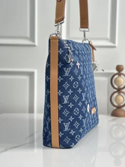 Alternative view of LV Crossbody Bags Denim (Blue-Tan) 48X14X38CM F60202608070629