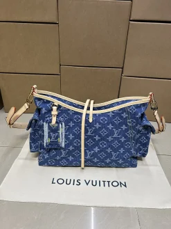 LV Crossbody Bags Denim Leather (Blue-Beige) One Size E50202608070280
