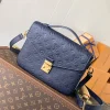 LV Crossbody Bags Empreinte Leather (Navy Blue-Gold) 25X19X7CM F50202608070929